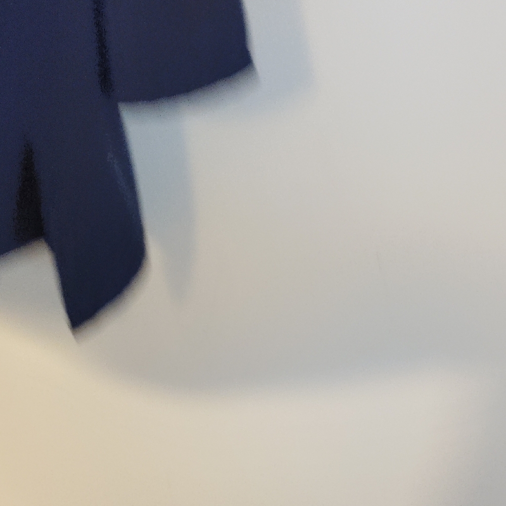 Chico's Blue 3/4 Sleeve Mandarin Collar Blouse - Picture 3 of 8